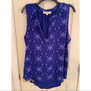 💙💙💙 LOFT Vibrant blue Tank blouse 🛍🛍